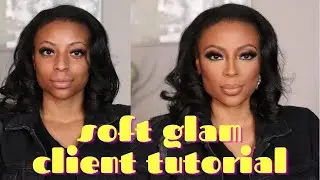Soft Glam Client Makeup Tutorial | WOC makeup