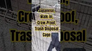 Japanese, Walk-In, Crow-Proof, Trash Disposal Cage #amazing #japanese #walk #in #crow #proof #trash