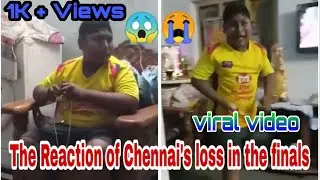 The boy is crying because chennai loses the finals match