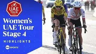 BRUTAL CLIMB 😅 | Women's UAE Tour Stage 4 Highlights | TNT Sports Cycling