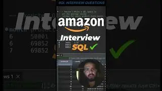Most Asked Amazon SQL Interview Questions answers #amazon  #sql #sqlinterviewquestionsandanswers