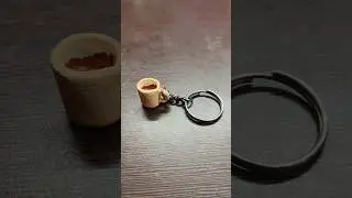 Miniature coffee mug☕️clay keychain #craft #miniature #shorts #youtubeshorts