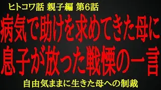 【2ch ヒトコワ】母に失望してた息子からの戦慄の一言【人怖】