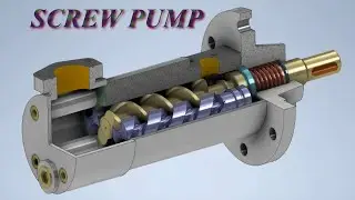 Screw Pump Assembly - Learn about all its parts - How does it work? - #design - Hydraulic Pumps