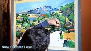 Cezanne - Mountains in Provence, L'Estaque | Art Reproduction Oil Painting