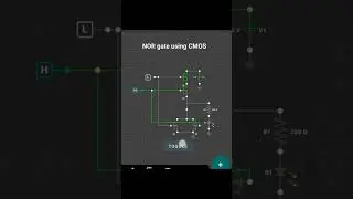 NOR gate using CMOS technology #electronics #vlsiprojects #vlsi #tech #digital #diy
