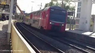(4K UHD HDR) Circulação de comboios CP na estação/apeadeiro de Alhandra (Portugal)