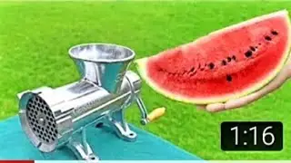 EXPERIMENT WATERMELON VS MEAT GRINDER
