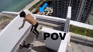 ROOFTOP PARKOUR( FREERUNNING ON ROOFS IN MIAMI!)