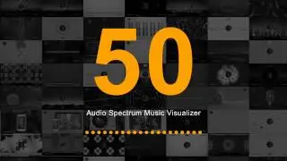 50 Audio Spectrum Music Visualizers After Effects Template