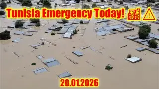Massive Floods Hit Tunisia Today Cars Swept Away! ⚡💦