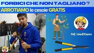 Forbici che non tagliano? Ecco come arrotare forbici da Potatura in 3 minuti !