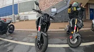 Riding to Paignton bike night from Exeter