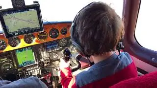 Jacob age 6 flying twin commander