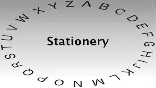 Spelling Bee Words and Definitions &mdash; Stationery