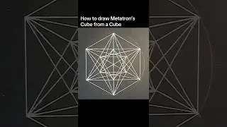 How to draw Metatron&rsquo;s cube from a cube