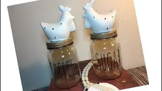 Dollar Tree DIY Farmhouse Canisters