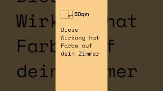 Wirkung von Farbe auf dein Zimmer #shorts