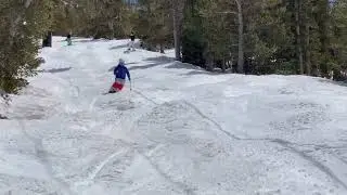Heavenly Ski Resort Sky lift line mogul trail