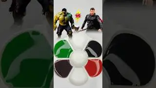 HULK🗿 X THOR⚡ || COLOUR MIXING || #shorts #hulk #thor #marvel #colors