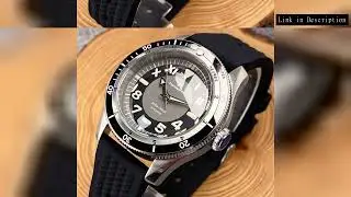 Tandorio Waterproof Watch Men Dome Sapphire Crystal Roman Numbers 120 Clicks Bezel NH35AA Movt Silic