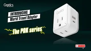 Ceptics PAK Series Travel Adapter Set #travel #traveladapter #ceptics