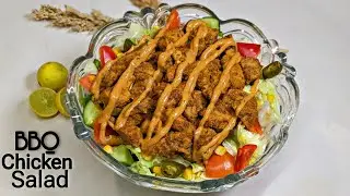 BBQ Chicken Salad Recipe | Chicken Salad Recipe | Healthy BBQ Chicken Salad Recipe | Rahi Cooks