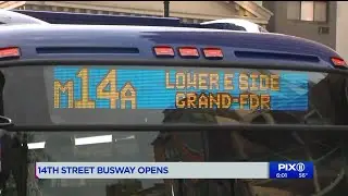 14th Street busway launches: Major traffic changes to stretch of Manhattan street