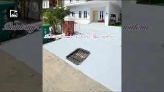 Paint my Stamped Concrete Floor with me using Berger Reflective Road Marking Paint