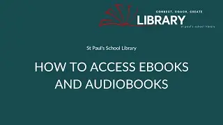 St Paul's School Library - Ebooks and audiobooks