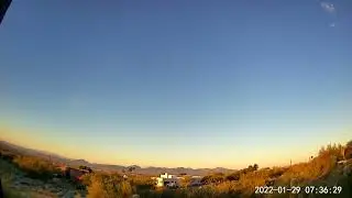 Tucson Sunrise Time Lapse January 29, 2022