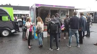 Food Trucks court at Sthlm Tech Fest 2019