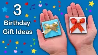 3 Cool Handmade Birthday Gift Ideas. Easy Happy Birthday Gifts from paper.🎂