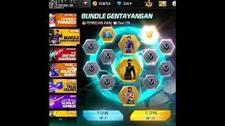Trik Hoki 1x Spin Bundle Gentayang | Endingnya Botak Gentayang Di Lobby 🗿#freefire #toplex