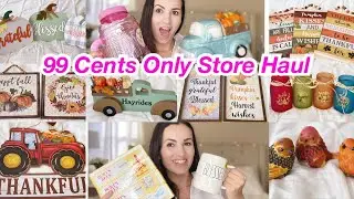 Super Huge 99 Cents Only Store Haul! Amazing New Brand Name Finds and A lot of FALL DECOR! 😍🍁