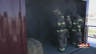 RCFD participate in live fire training to prepare for structure fires