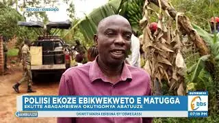 Poliisi Ekutte Abagambibwa Okutigomya Abatuuze be Matugga