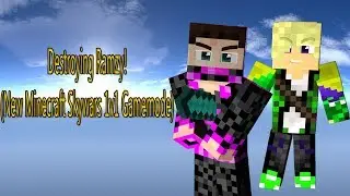 Destroying Ramzy! (New Minecraft Hypixel Skywars 1v1's)