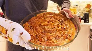 Готовлю весь день 🍲 | Ревани, бёрек с луком-пореем и куриные шашлычки | Уютный домашний влог