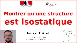 Montrer qu'une structure est isostatique | Lucas Frérot
