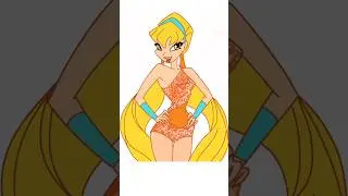 DRAW Stella from Winx Club in JUST 1 Minute? #drawing #drawing4kids #drawingtechniques #art #cartoon