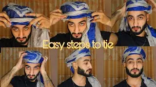 How to tie beautiful Turban | Amamah with Arabic Shemagh | Ghutra | Rumal Tutorial | Amaan Ullah