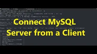 Learn how to connect from a client computer to the MySQL server.