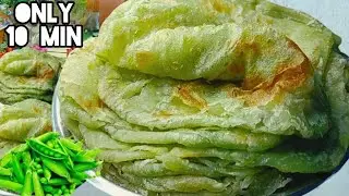 Only Green Vegetables! 🌿 10-Minute Healthy Green Veg Paratha  | Try It! Healthy breakfast Recipes