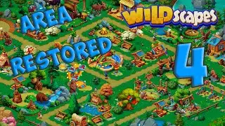 Wildscapes AREA 4 - Zoo Decoration [ Gameplay Story ] Украшение Зоопарка HD