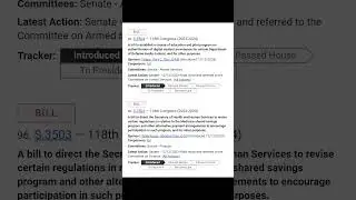 New Bills in Congress December 13, 2023 #shorts #congress #houseofrepresentative #senate