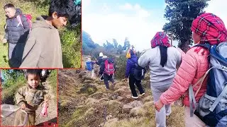 sanjip going down to the village  with my relatives || village Nepal || rural Nepal || @ruralnepall