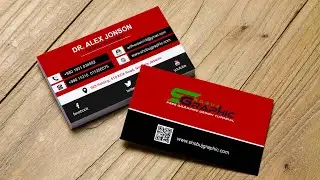Simple business card design in photoshop