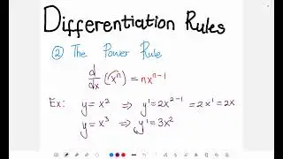 The Power Rule explained with examples | Differentiation Rules | Calculus | Mathematics