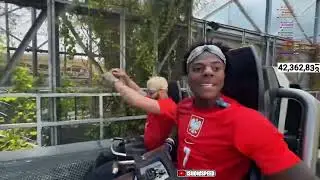 iShowSpeed Rides Fastest RollerCoaster In Europe!! Poland Pt3 #poland #speed #ishowspeed